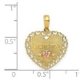 thumbnail image 2 of 14k Two-Tone Gold Grandma Heart Charm - .9 Grams - Measures 20.6x17.3mm, 2 of 2
