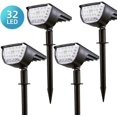 thumbnail image 2 of LITOM 32-LED Spotlights Solar Landscape Lights Outdoor Garden Pathway Lamp Waterproof, 2 of 12