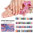 thumbnail image 2 of 48 frascos de 3D Nail Glitter Sequins Nail Glitter Flakes Set Acrylic Nail Irfora Brillo de uñas, 2 of 5