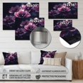 thumbnail image 4 of DESIGN ART Designart "Purple Serene Magnolias I" Floral Magnolias Metal Wall Art 40 in. wide x 30 in. high, 4 of 5