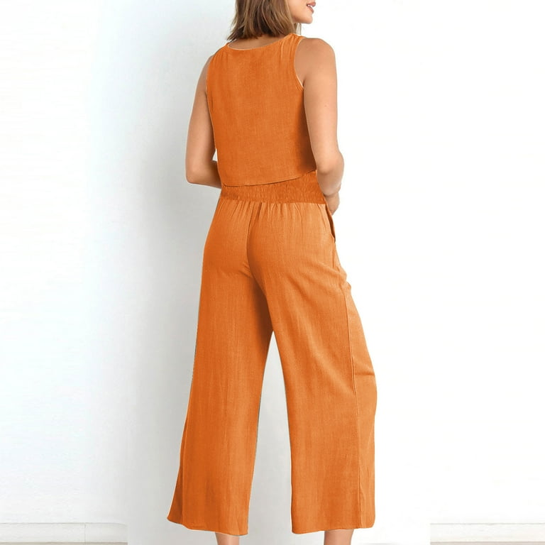 Casual British Style Solid Pocket Slit Halter Sleeveless Two Pieces Casual British Style Solid Pocket Slit Halter Sleeveless Two Pieces