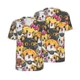 thumbnail image 3 of Daiia Cute Cat Cartoon Mens Baseball Jersey Button Down Shirts Short Sleeve Sports Uniforms-X-Large, 3 of 9