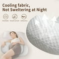 thumbnail image 2 of Pillow  W Shaped Maternity Support for Side Sleepers, Adjustable Travel Wedge Pillow for Back, Belly, and Hip Relief, Ideal for Pregnant Women, Deep Grey, 2 of 6