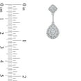 thumbnail image 6 of Diamaison 1 Cttw Natural White Diamond Fashion Earrings for Adult in 14Kw Gold, 6 of 6