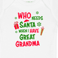 thumbnail image 4 of Inktastic Who Needs Santa when I Have Great Grandma Boys or Girls Baby Bodysuit, 4 of 5