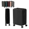 thumbnail image 1 of Halicool Valise Rigide de Cabine Extensible de 20 Pouces avec Roues Pivotantes, Noire, 1 of 9