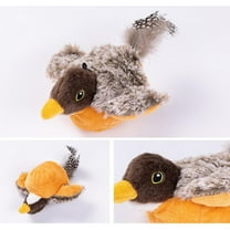 KOYPTL Cat Interactive Chirping Bird Stuffered Toy with Honker,Simulation Electric Sparrow Hunting Durable Pet Toy for Indoor Cats Dogs Soothing Sleeping Relaxing,Gift for Christmas Easter Birthday