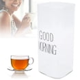 thumbnail image 1 of Glass Tea Cups, Clear Mugs Transparent Fashionable Square  for Kitchen for Family Member Black Label 400ml, 1 of 8