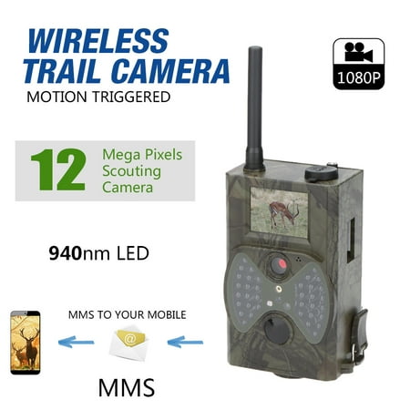Lixada 940NM Scouting Hunting Camera HC300M HD GPRS MMS Digital Infrared Trail Camera GSM IR