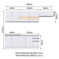 thumbnail image 3 of Cocina Integral 280cm Marcela Madesa 03, 3 of 10