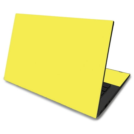 Skin Decal Wrap Compatible With Asus Chromebook C425 14" (2019) Sticker Design Solid Yellow