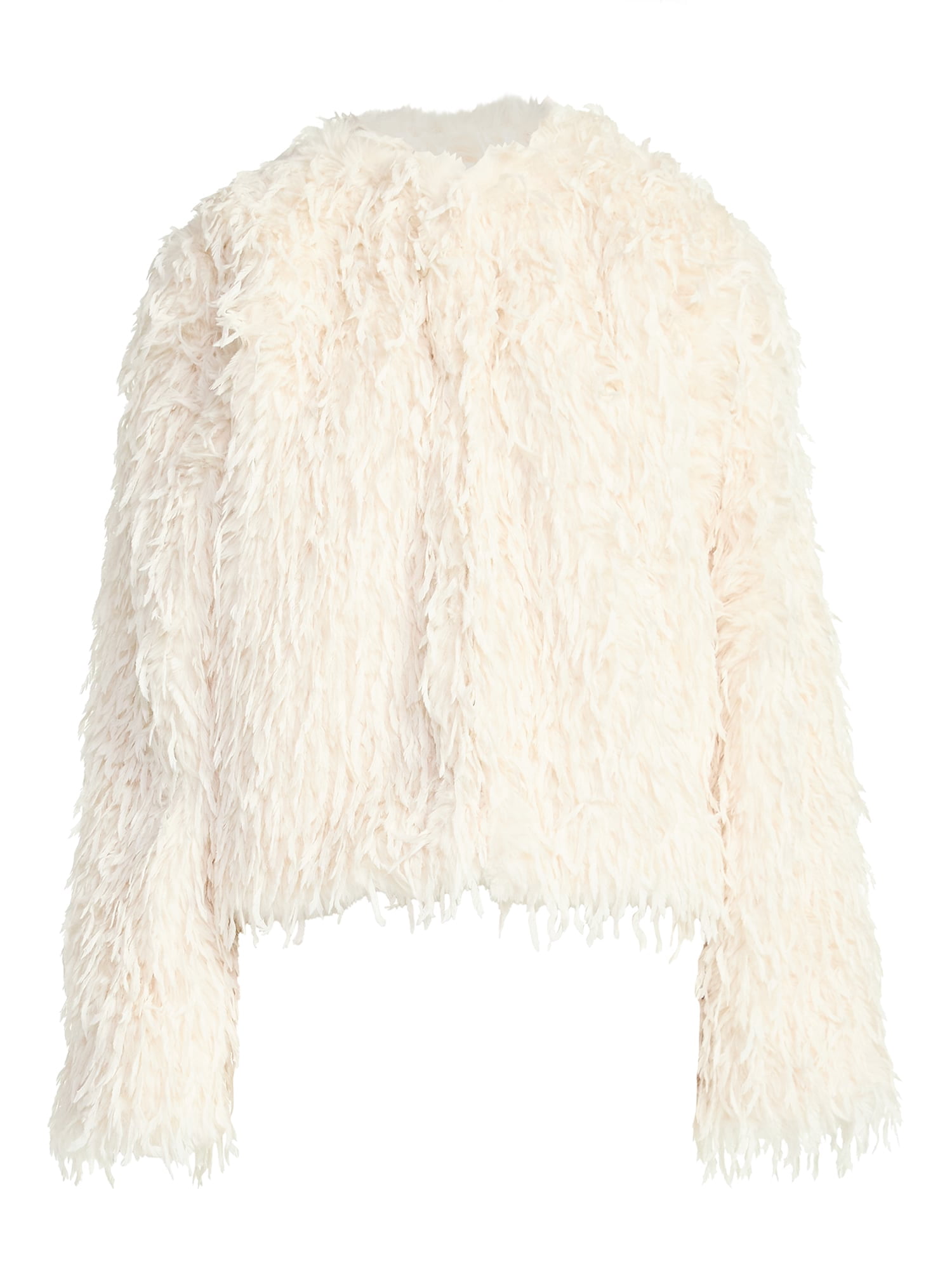 Scoop Women's and Women's Plus Whispy Faux Fur Jacket, Sizes XS-4X