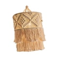 thumbnail image 1 of DOLITY Macrame Lamp Shade Boho Ceiling Light Cover Chic Handwoven Hanging Pendant Light Height 50cm, 1 of 9