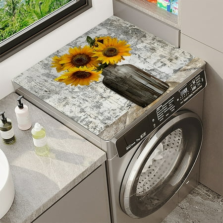 

Nvzi washing machine dryer dust mat used for top creative washing machine dust mat quick drying water absorbing mat kitchen laundry room top protective mat ( 23.6*23.6in A61)