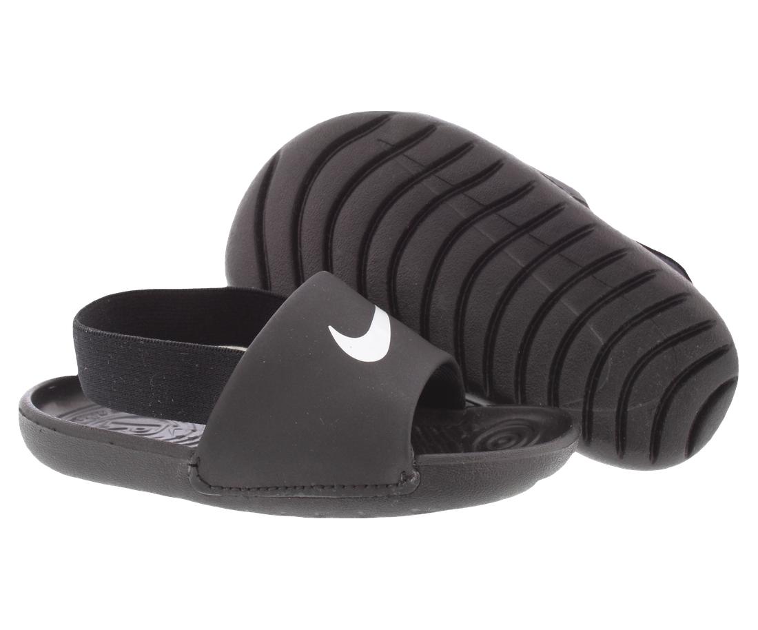 Nike Kawa Slide Toddler Black White photo 4