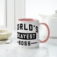 thumbnail image 6 of CafePress - World's Okayest Boss 15 Oz Ceramic Large Mug - 11 oz Ceramic Mug - Novelty Coffee Tea Cup, 6 of 6