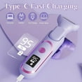 thumbnail image 4 of Women Electric Razor,5 in 1 Electric Razor with Detachable Head, Rechargeable Electric Shaver LED Display,Waterproof Wet Dry Use Bikini Trimmer Removal Device for Body,Bikini Line,Legs,Private Area, 4 of 9