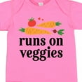thumbnail image 4 of Inktastic Vegetarian Runs on Veggies Boys or Girls Baby Bodysuit, 4 of 5
