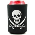 thumbnail image 2 of 10 Pirate Can Coolers - Collapsible, Black, 12 oz, 2 of 2