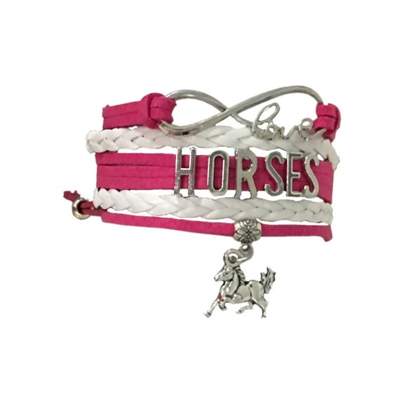 Girls Horse Charm Bracelet, Horse Lovers Equestrian Jewelry- Perfect Gift For Women and Girls