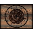 thumbnail image 1 of Large Wall Clock on Canvas Art Coffee Bean Wall Decor Kitchen Wall Art 12 x 16 Inch Wall Art Decor Brown, 1 of 3