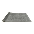 thumbnail image 2 of Ahgly Company Indoor Round Abstract Gray Modern Area Rugs, 4' Round, 2 of 4
