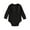 Black, variant on Baby Onesies Comfortable Long Sleeved Crew Neck Bodysuit Solid Color Ribbed Newborn Jumpsuit Soft Cotton Unisex Baby Clothes 0-18 Months