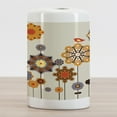 thumbnail image 2 of Mandala Ceramic Toothbrush Holder, Eastern Floral Arrangement with Little Bird on Top Colorful Image, Decorative Versatile Countertop for Bathroom, 4.5" X 2.7", Beige Orange Bluegrey, 2 of 4