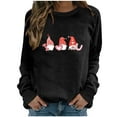 thumbnail image 1 of Birdeem Womens Summer Shirts Round-Neck Long Sleeve Tops Printed Regular Blouse, 1 of 1