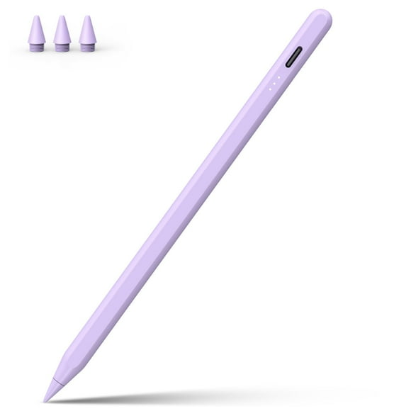 Lápiz capacitivo DIGIROOT para iPad Fast Charge Palm Rejection, color morado