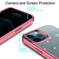 thumbnail image 5 of Crystal Bling Clear Case for iPhone 12 Pro Max 6.7" 2020, Allytech Slim TPU Back Luxury Sparkly Anti-Slip Shockproof Anti-Scratch Girls Women Case for iPhone 12 Pro Max 2020(6.7 inch), Rosegold, 5 of 5