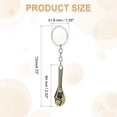 thumbnail image 2 of Uxcell Mini Spanner Wrench Keychain, Hardware Tool Key Chain Creative Convenient Pocket Tools Keychain Bronze 2 Pcs, 2 of 7
