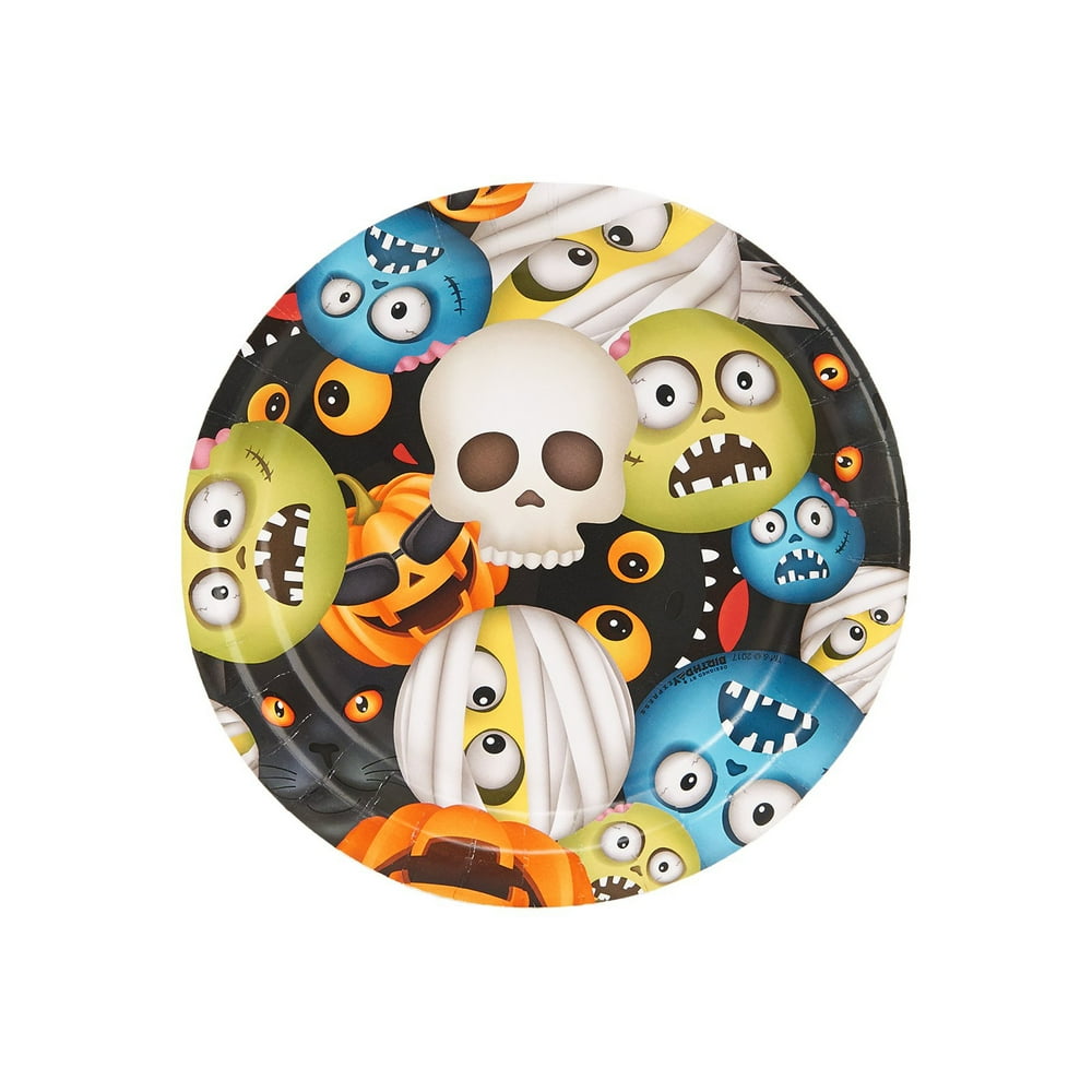 Halloween Emoji Dessert Plate (8 Count)