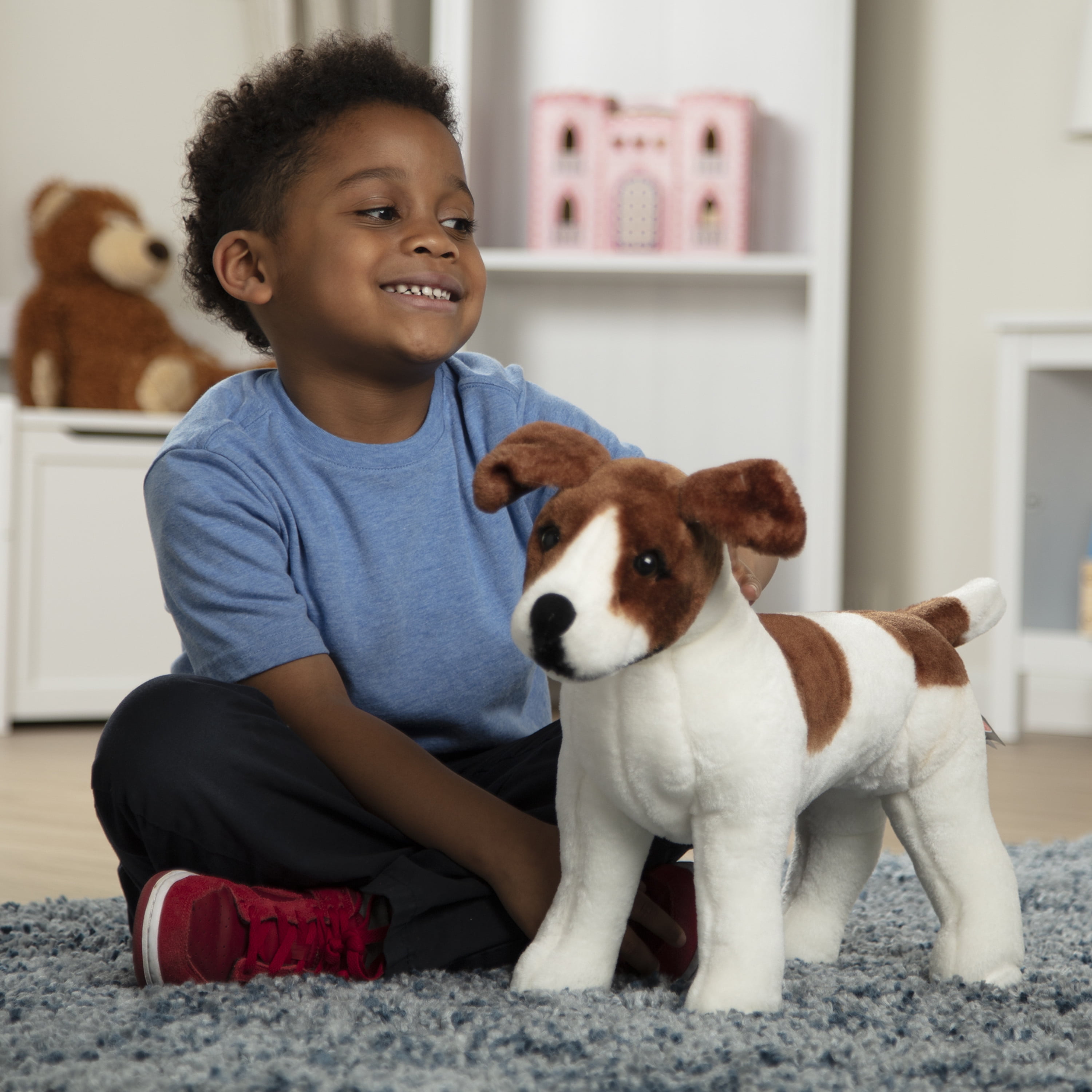 Melissa & Doug Giant Jack Russell Terrier - Lifelike Stuffed