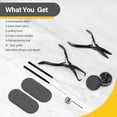 thumbnail image 3 of Microlinks Hair Extensions Kit, Hair Extension Closer and Removal Pliers,  Beads Pulling Hook & Microbead Loop Tool,  Links  Rings Bead 200 count(Black), 3 of 7