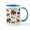 White/Blue Inside, variant on CafePress - Extinct Animals Of North America Mug - 11 oz Ceramic Mug - Novelty Coffee Tea Cup