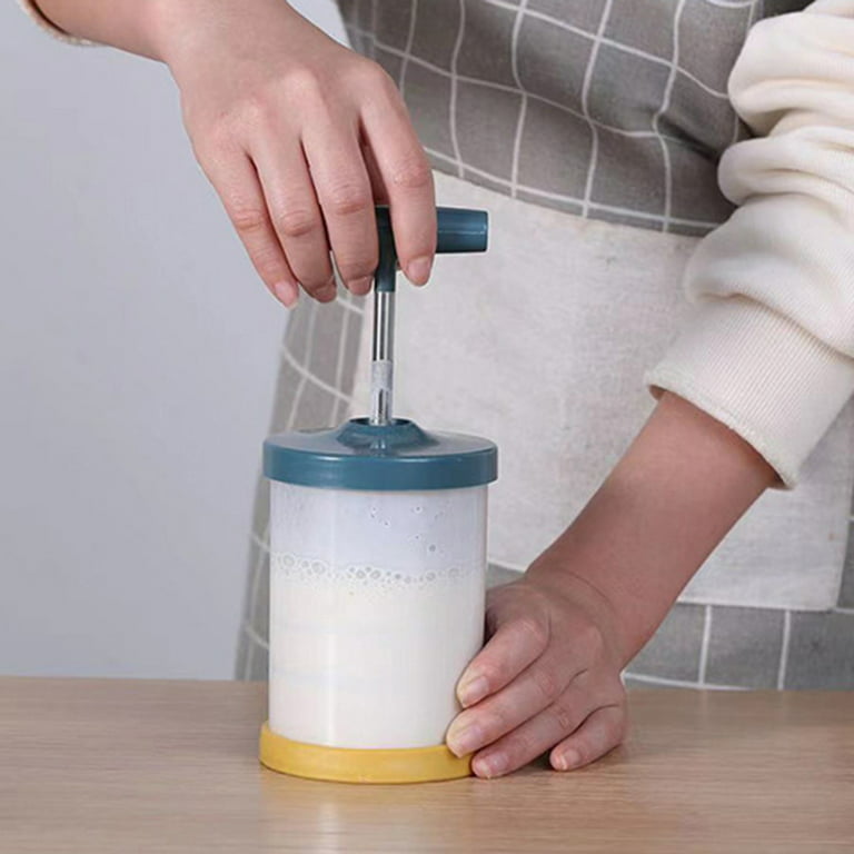 SIEYIO ABS Hand Pump Kitchen Cream Whipper DIY Pitchers Manual Milk Frother  Foam Maker Shop Tools Multipurpose Homemaker 