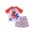 thumbnail image 7 of Sesame Street Toddler Boys' Elmo All Star Cuddle Monster Pajama Set Short, 7 of 7