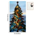 thumbnail image 3 of YIKA 90x180cm Christmas Tree 2D Window Stickers Window Cover Christmas Decoration Background Props Colored Glass Christmas Tree B, 3 of 6