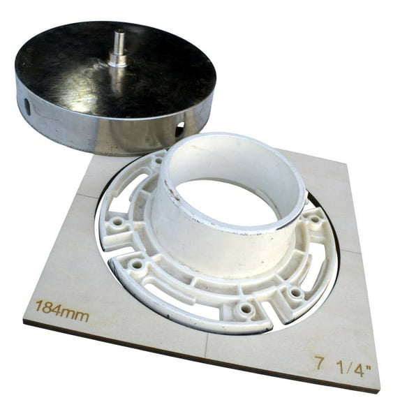 7 1/4 inch Diamond Hole Saw with Guide for Toilet Flange Porcelain Tile Granite with 7 1/4" Hole Saw for Tile 7 1/4 in Diamond HoleSaw for closet flange for toilet 7.25 in Diamond Hole Saw 184mm