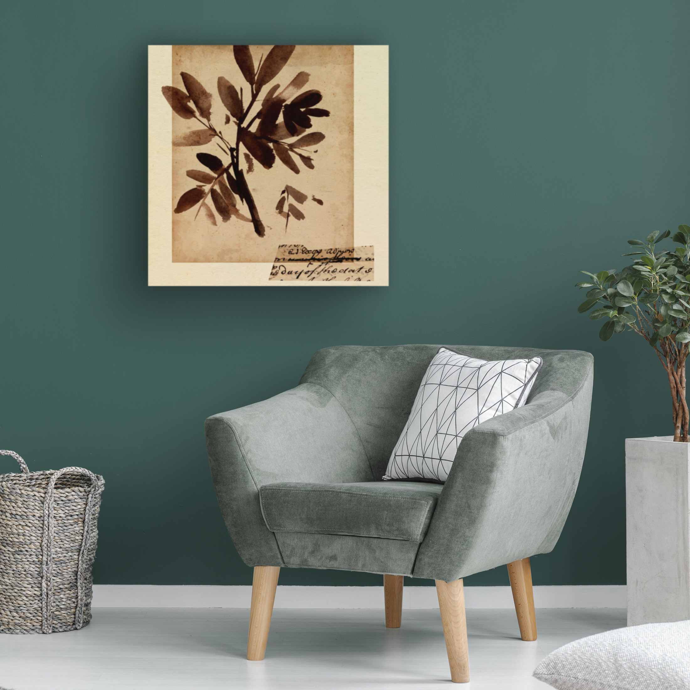 Canvas Wall Art - Melissa Wang 'Last Memory III' Wall Art for Living Room, Bedroom, or Office Décor by Trademark Fine Art - 35 x 35 Inches
