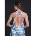 thumbnail image 4 of Bimba Tie-Dye Printed Women Backless Halter Neck Summer Holiday BeachÂ&nbsp;Dress-Large, 4 of 6