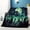 40x30inch(102cmx76cm), variant on Spooky Halloween Blanket with Haunted House, Skeletons & Tombstones - Full Moon Graveyard Scene - Soft Flannel Throw for Sofa, Bed, Car, Camping, Office - All-Season Cozy Gift - Machine Washable Horr