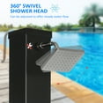 thumbnail image 5 of Outsunny Solar Heated Shower with Free-Rotating Shower Head, Temperature Adjustment & Foot Shower, for Backyard Poolside Beach Pool, 10.6 Gallon, 5 of 9