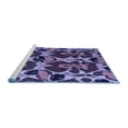 thumbnail image 2 of Ahgly Company Machine Washable Indoor Rectangle Abstract Blue Modern Area Rugs, 2' x 4', 2 of 4