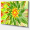 thumbnail image 2 of Dancing Green Fractal Flower - Impression sur Toile Florale, 2 of 4