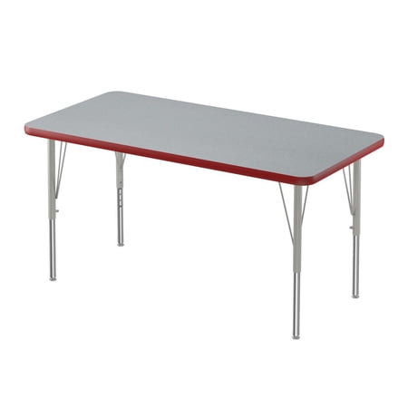 Correll Inc. Deluxe High-Pressure Top Activity Tables  24x36   RECTANGULAR  GRAY GRANITE  SILVER MIST