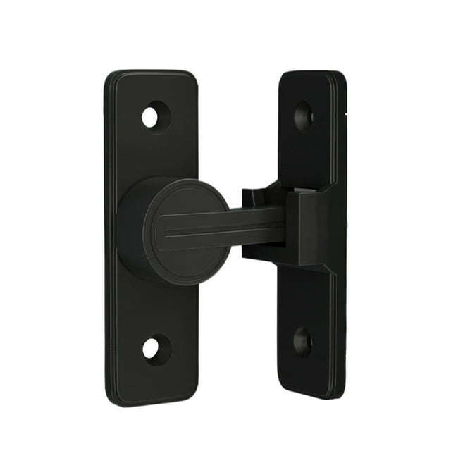 Transemion Serrure de Porte Robuste Loquet de Portail Antivol Sécurité Large Portée Noir