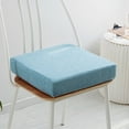 thumbnail image 2 of Clearance Sale Nayueo Rectangle Outdoor Seat Pad Solid Color Soft Chairs Cushion Universal Dimensions to Accommodate Most Deep Seat Chairs 1x Non-Slip Sponge Chair Cushion 40x40cm Sky Blue, 2 of 2