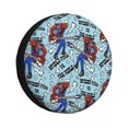 thumbnail image 1 of Cute Cartoon Spider Man Spare Tire Cover Wheel Protectors For Trailer Rv Suv Truck Camper Travel Fits For Tire Diameter 15 Inch, 1 of 7